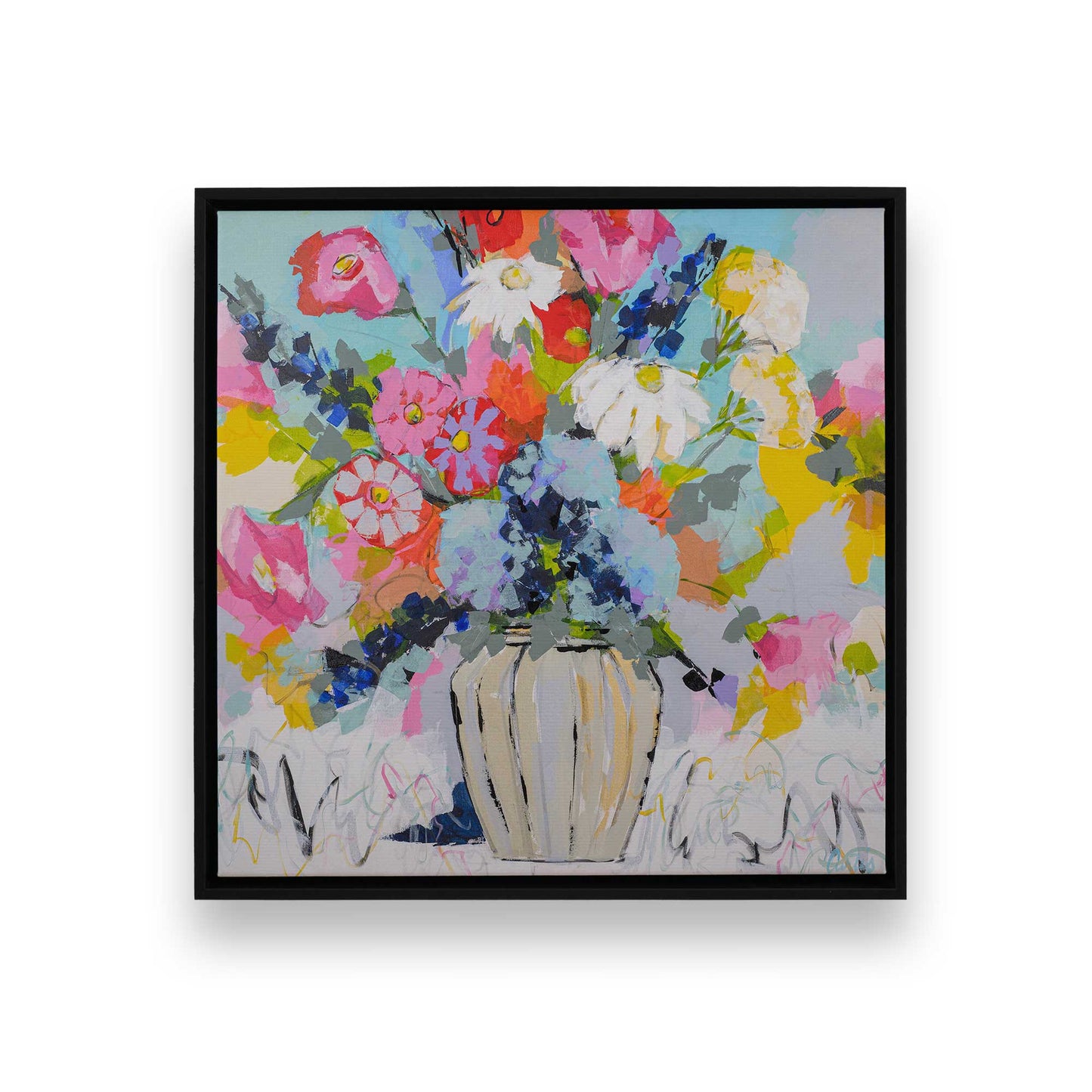 [Color:Satin Black], Picture of art in a Satin Black frame