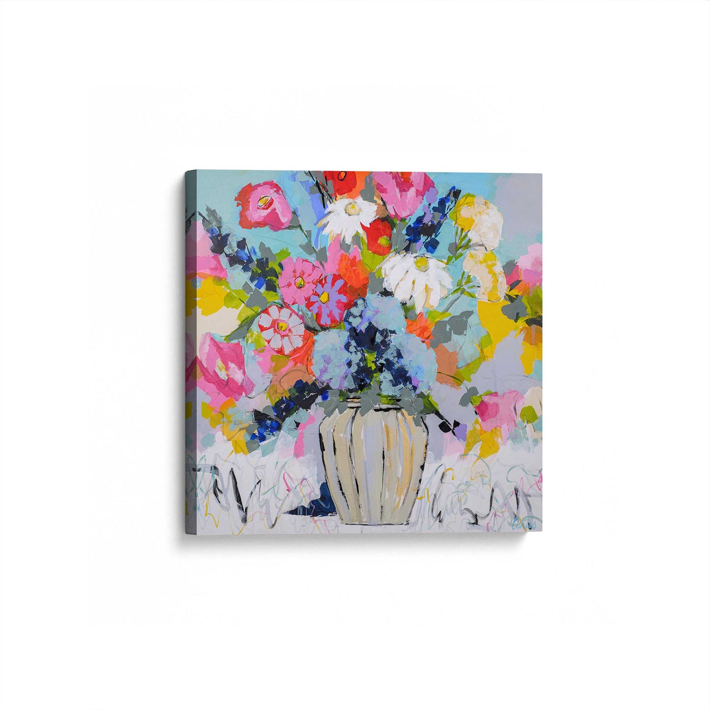 [Color:Stretched Canvas], Picture of art at an angle