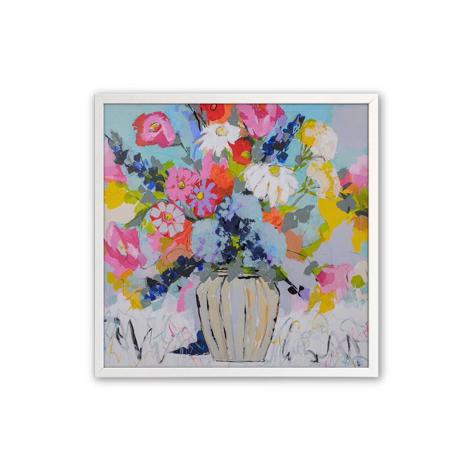 [Color:Opaque White], Picture of art in a Opaque White frame