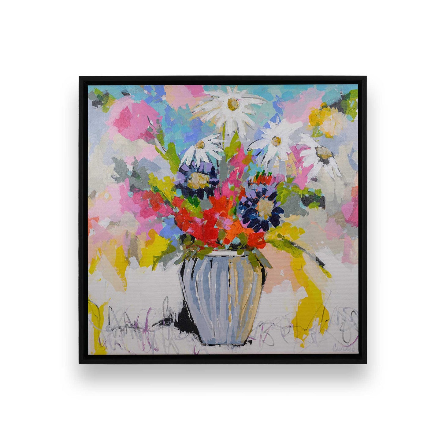 [Color:Satin Black], Picture of art in a Satin Black frame
