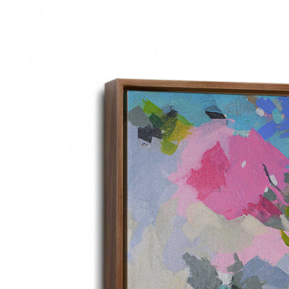 [Color:Walnut], Picture of art in a Walnut frame at an angle