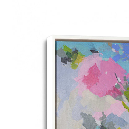 [Color:Opaque White], Picture of art in a White frame at an angle
