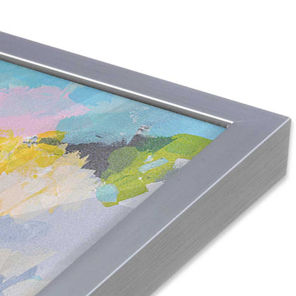 [Color:Polished Chrome], Picture of art in a Polished Chrome frame at an angle