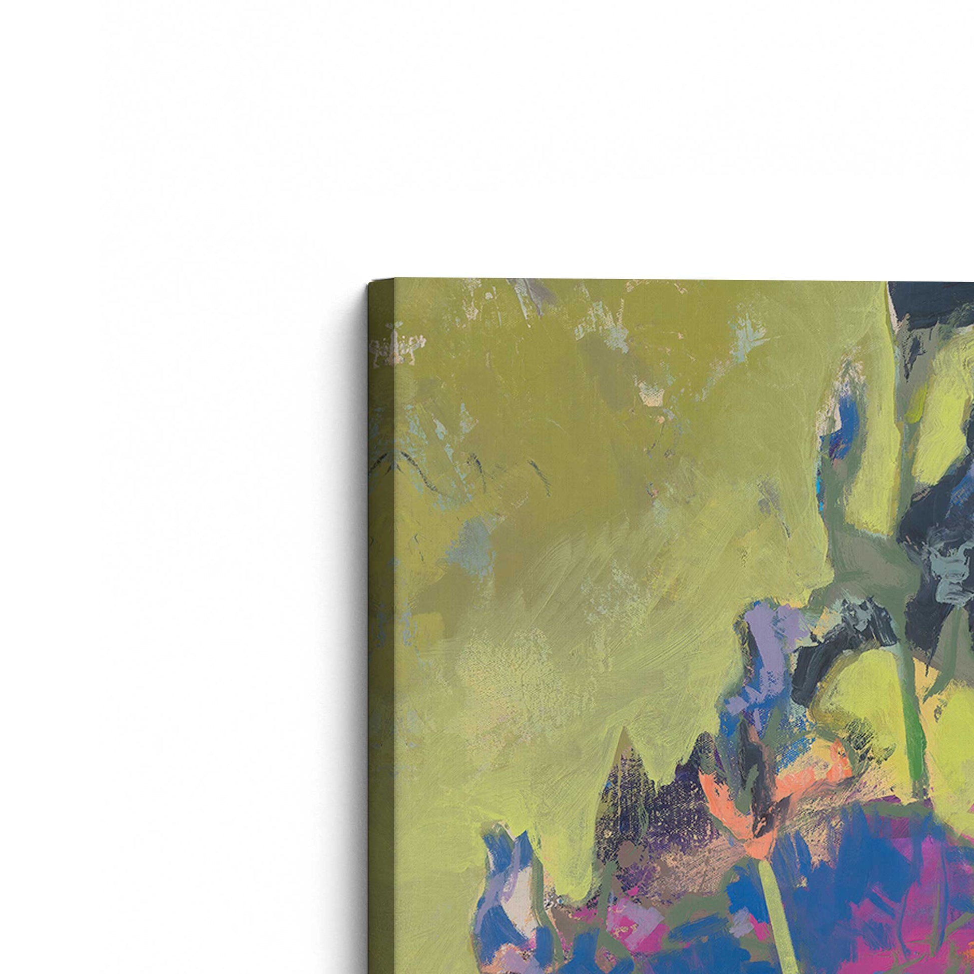 [Color:Stretched Canvas], Picture of the corner of the art