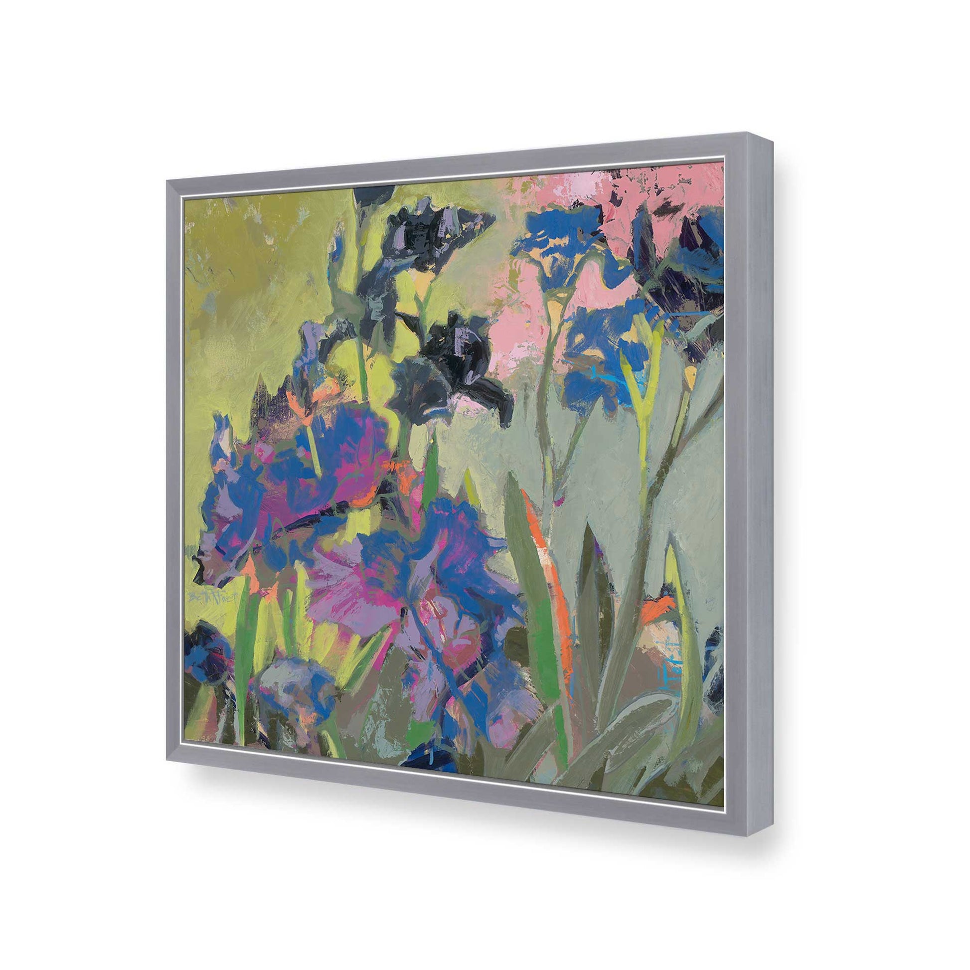 [Color:Polished Chrome], Picture of art in a Polished Chrome frame of the corner