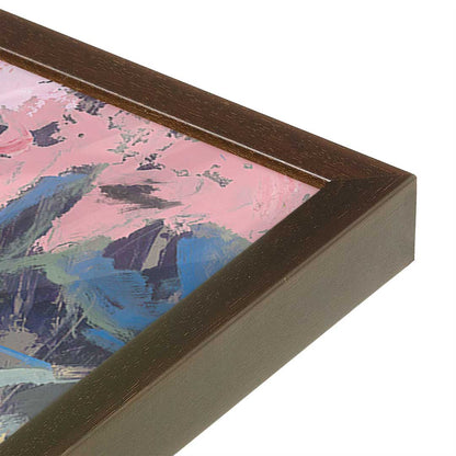 [Color:Espresso], Picture of art in a Espresso frame at an angle