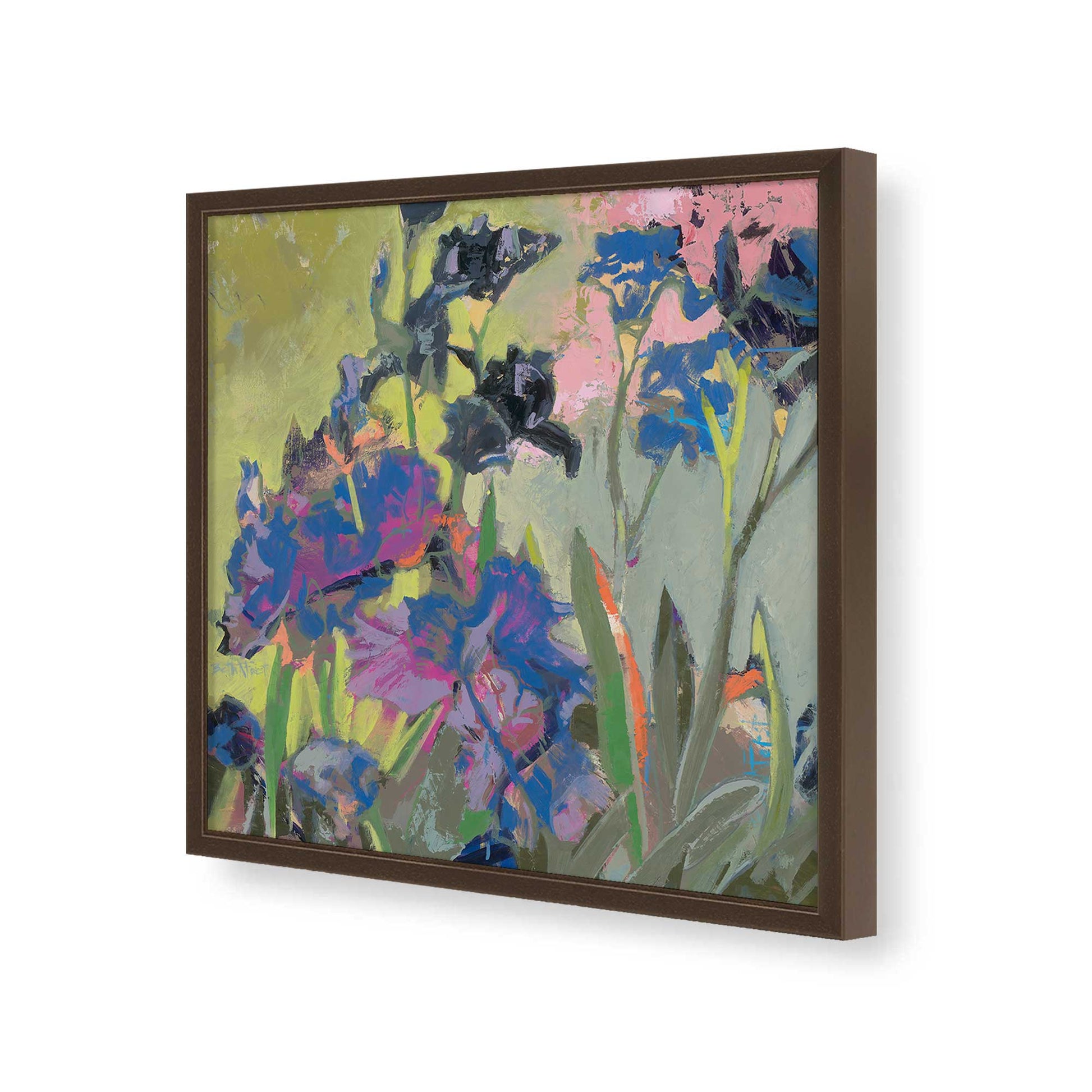 [Color:Espresso], Picture of art in a Espresso frame of the corner