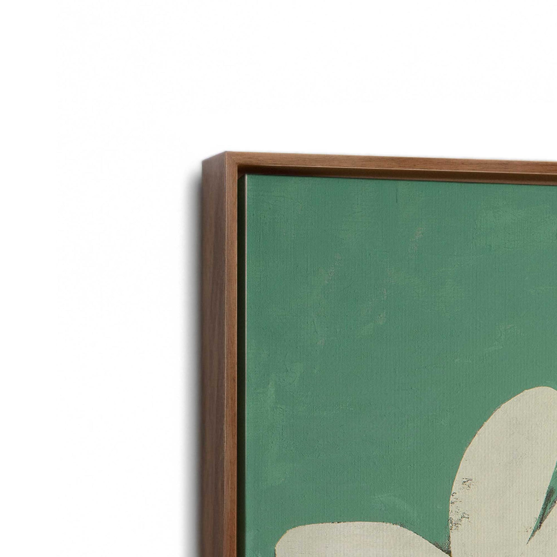 [Color:Walnut], Picture of art in a Walnut frame at an angle