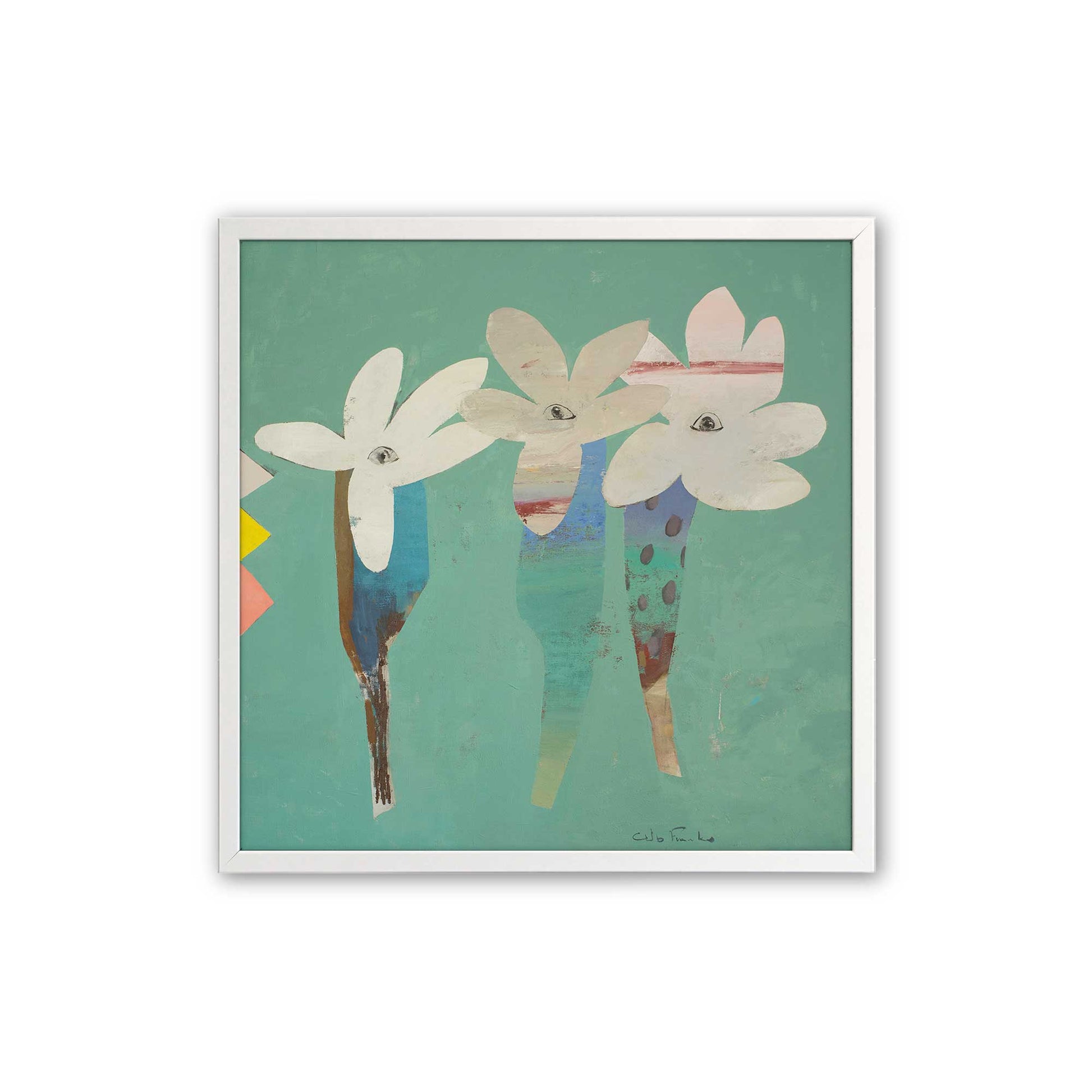 [Color:Opaque White], Picture of art in a Opaque White frame