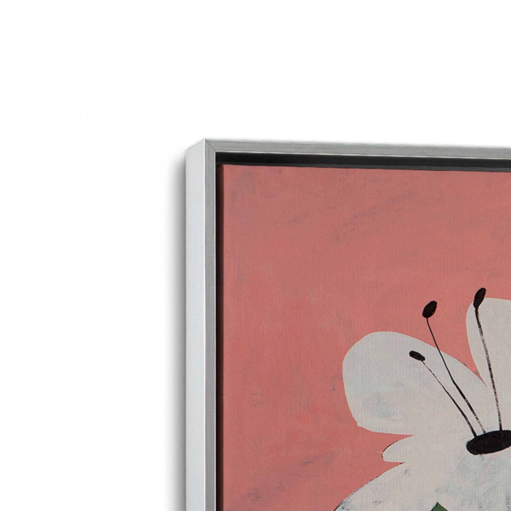 [Color:Polished Chrome], Picture of art in a Polished Chrome frame at an angle