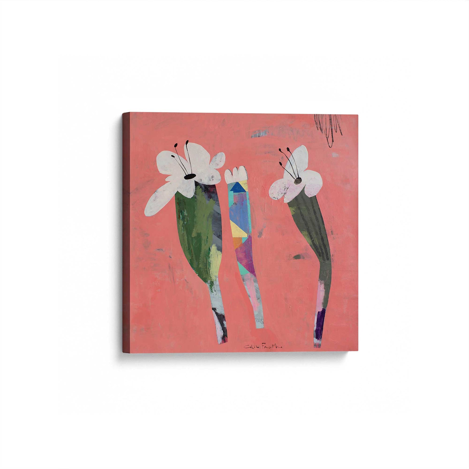 [Color:Stretched Canvas], Picture of art at an angle