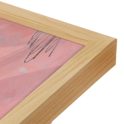 [Color:American Maple], Picture of art in a American Maple frame at an angle