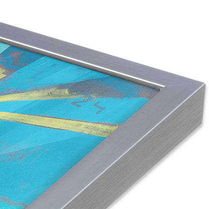 [Color:Polished Chrome], Picture of art in a Polished Chrome frame at an angle