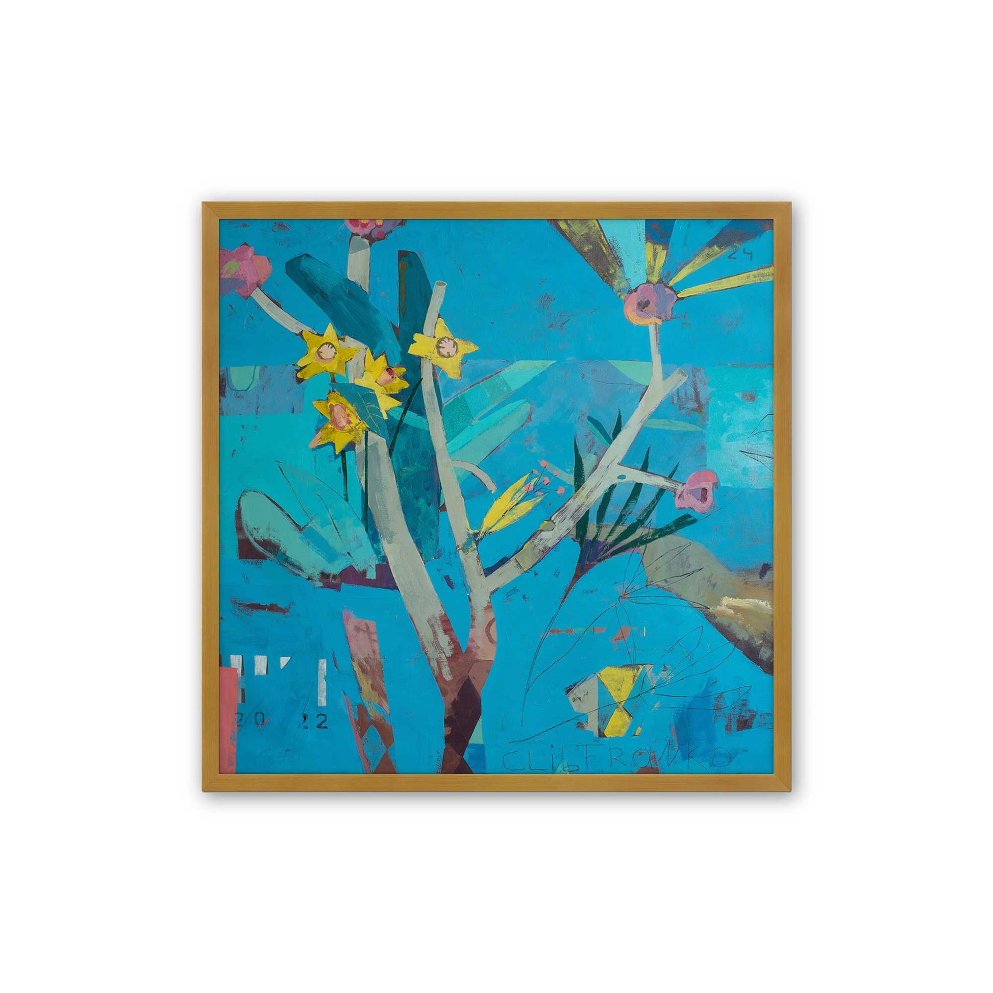 [Color:Polished Gold], Picture of art in a Polished Gold frame