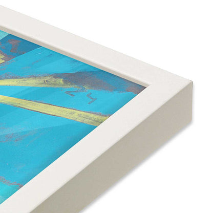 [Color:Opaque White], Picture of art in a Opaque White frame at an angle