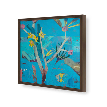 [Color:Espresso], Picture of art in a Espresso frame of the corner