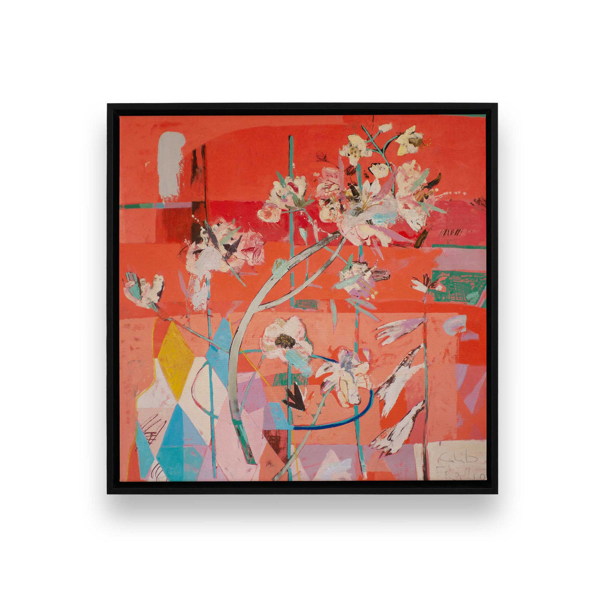 [Color:Satin Black], Picture of art in a Satin Black frame