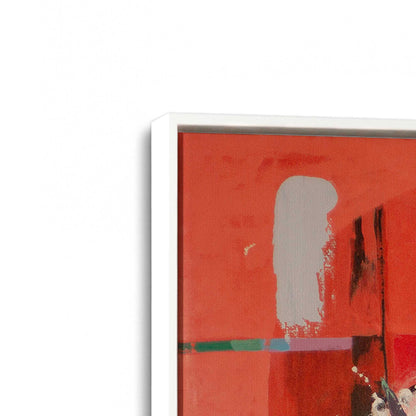 [Color:Opaque White], Picture of art in a White frame at an angle