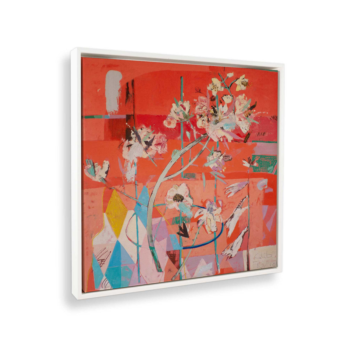 [Color:Opaque White], Picture of the corner of the art