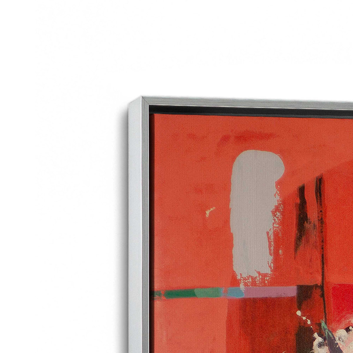 [Color:Polished Chrome], Picture of art in a Polished Chrome frame at an angle
