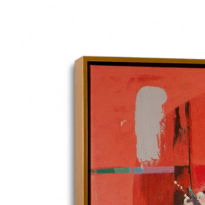 [Color:Polished Gold], Picture of art in a Polished Gold frame at an angle