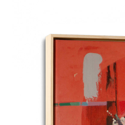 [Color:American Maple], Picture of art in a American Maple frame at an angle