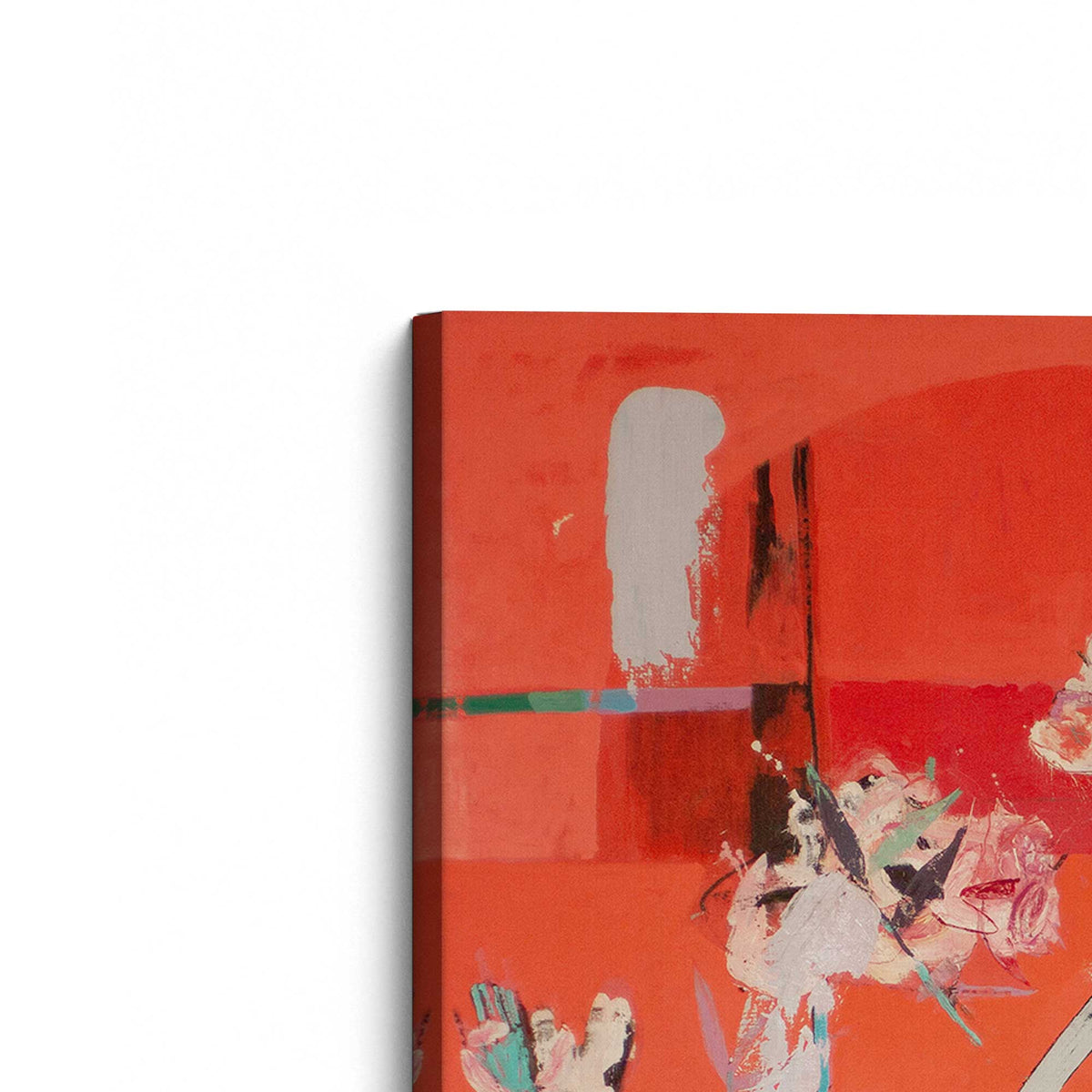 [Color:Stretched Canvas], Picture of the corner of the art