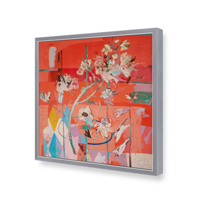[Color:Polished Chrome], Picture of art in a Polished Chrome frame of the corner