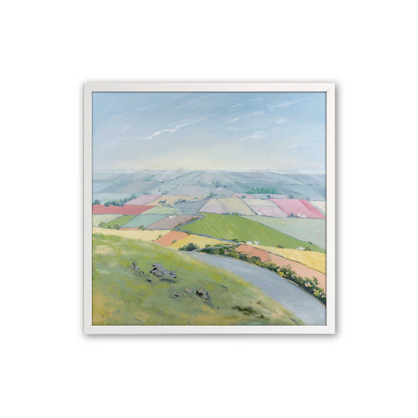 [Color:Opaque White], Picture of art in a Opaque White frame