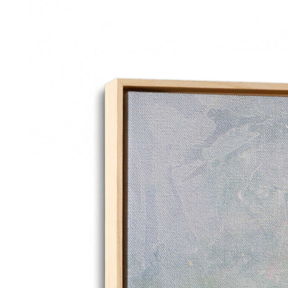 [Color:American Maple], Picture of art in a American Maple frame at an angle