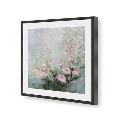 [Color:Satin Black], Picture of art in a Satin Black frame of the corner