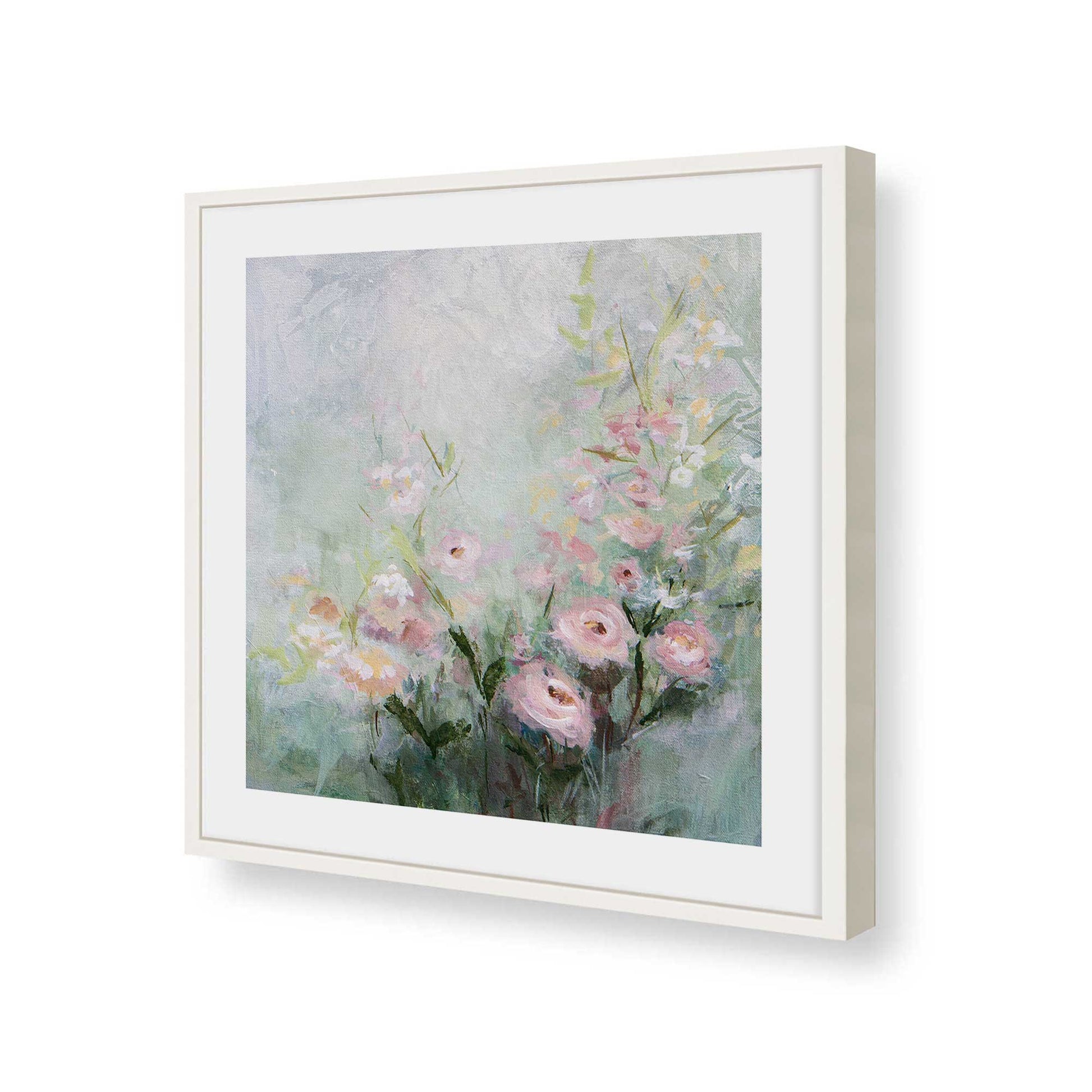 [Color:Opaque White], Picture of art in a Opaque White frame of the corner