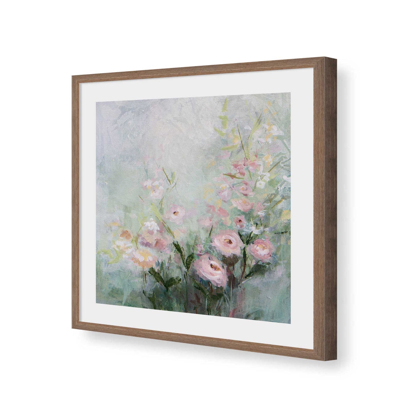 [Color:Walnut], Picture of art in a Walnut frame of the corner