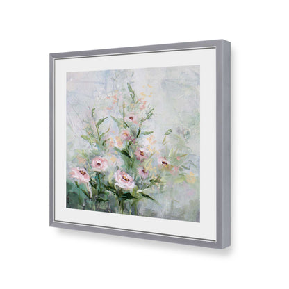 [Color:Polished Chrome], Picture of art in a Polished Chrome frame of the corner