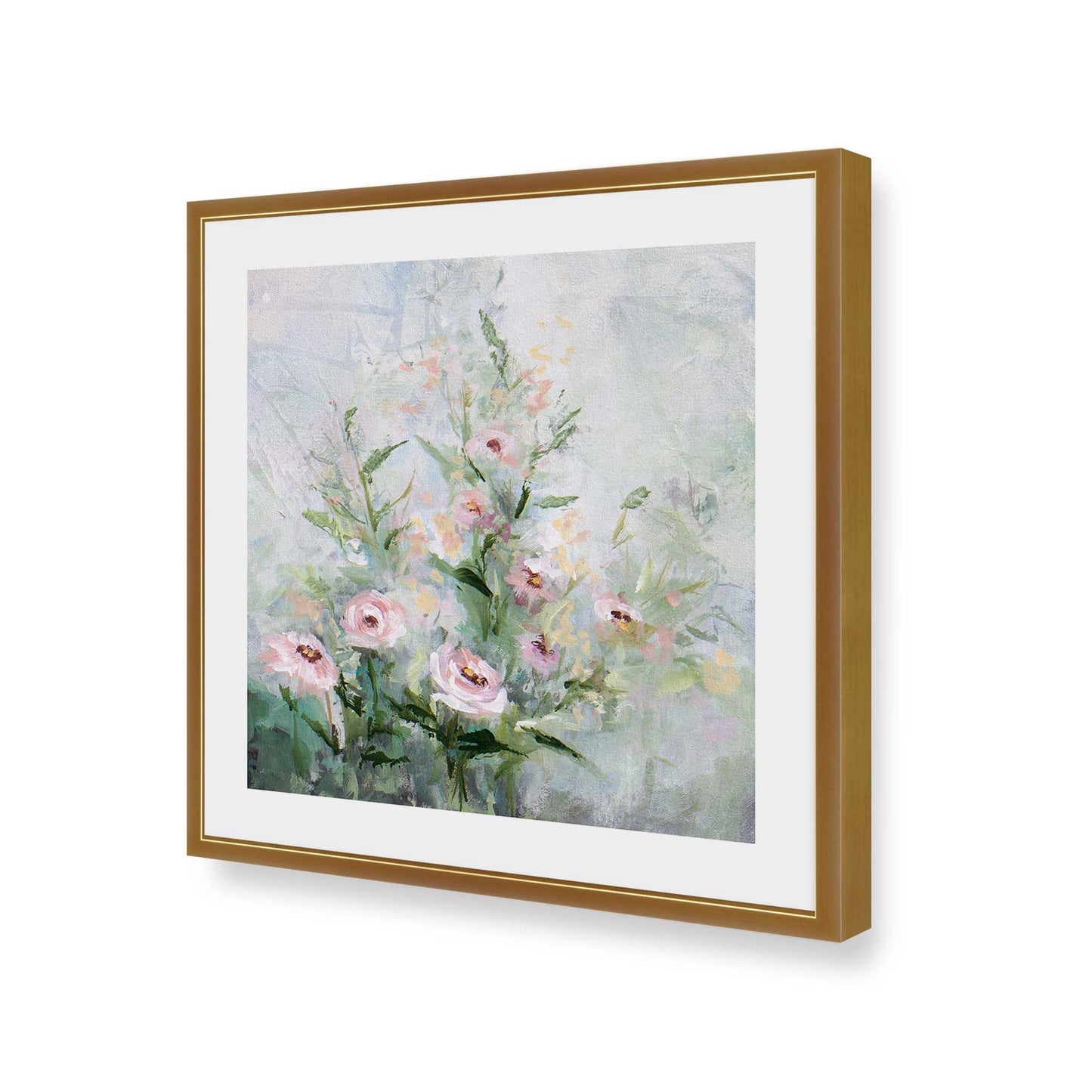 [Color:Polished Gold], Picture of art in a Polished Gold frame of the corner
