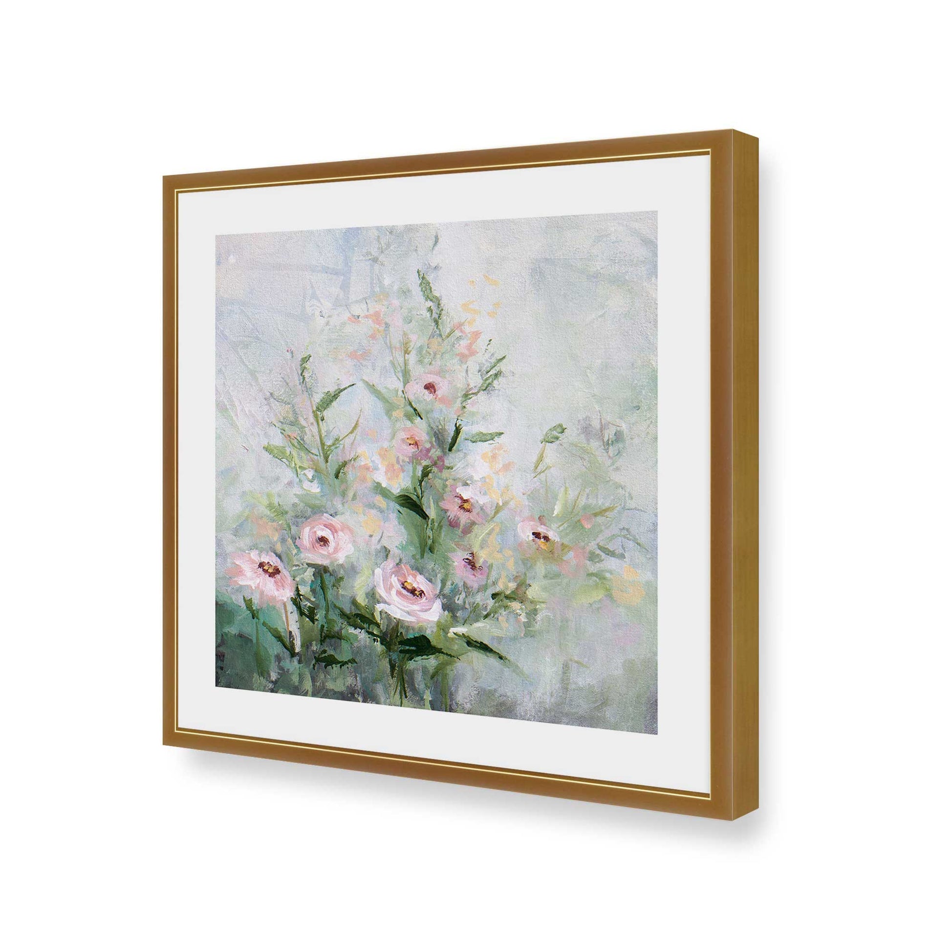 [Color:Polished Gold], Picture of art in a Polished Gold frame of the corner