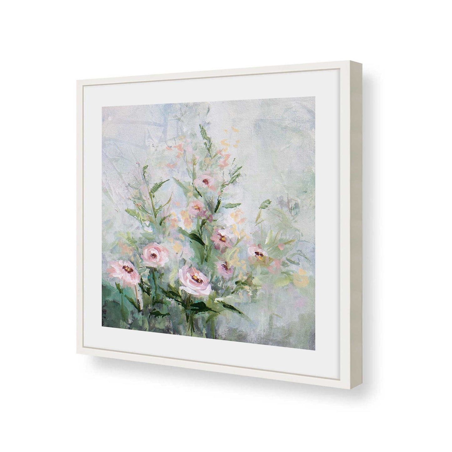 [Color:Opaque White], Picture of art in a Opaque White frame of the corner