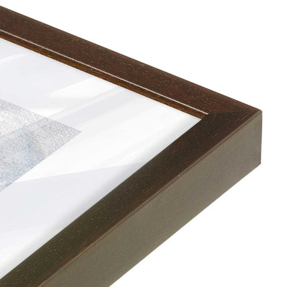 [Color:Espresso], Picture of art in a Espresso frame at an angle