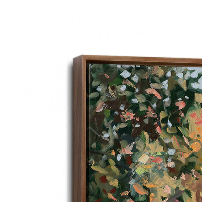 [Color:Walnut], Picture of art in a Walnut frame at an angle