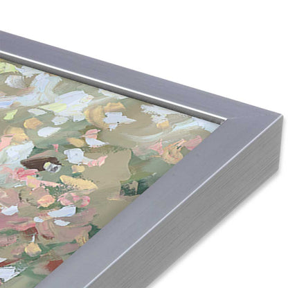 [Color:Polished Chrome], Picture of art in a Polished Chrome frame at an angle