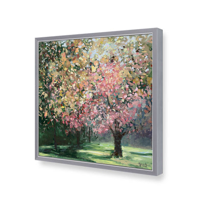 [Color:Polished Chrome], Picture of art in a Polished Chrome frame of the corner