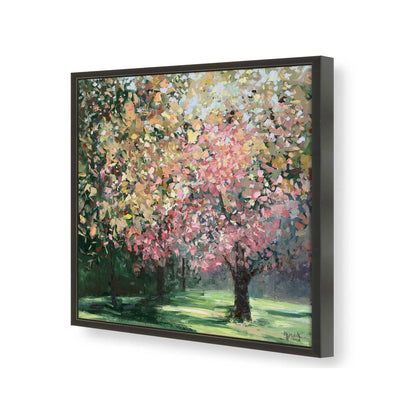 [Color:Satin Black], Picture of art in a Satin Black frame of the corner