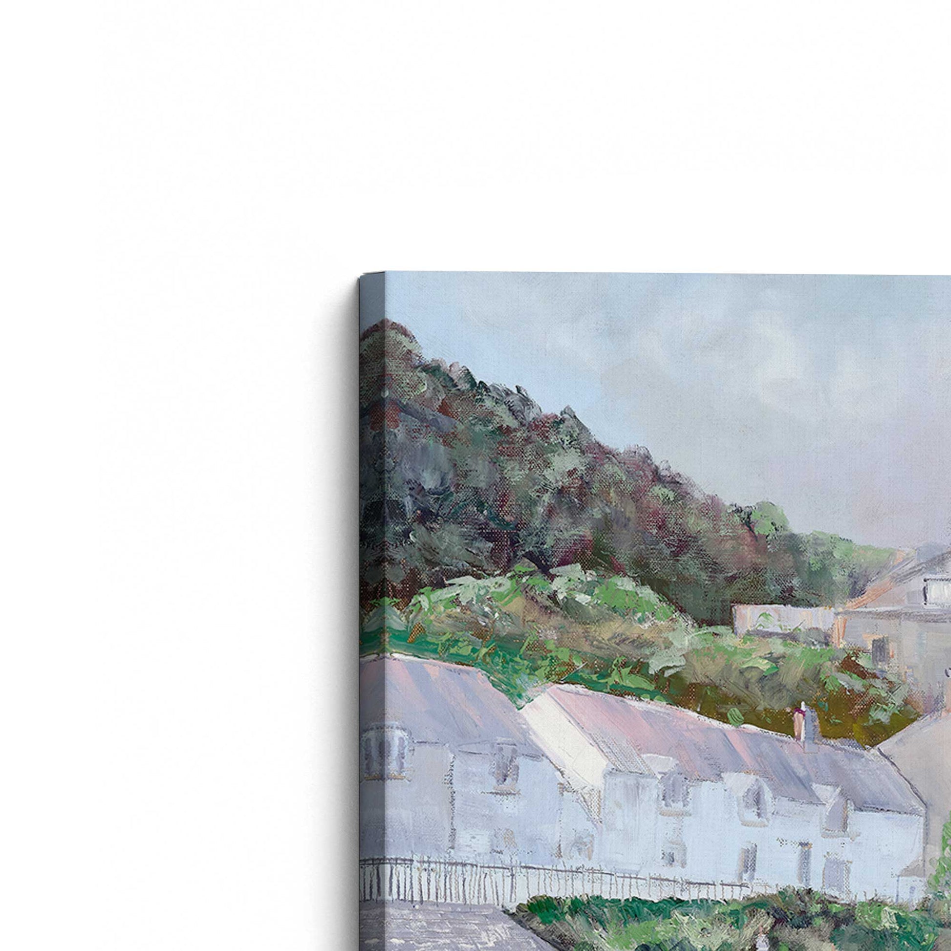 [Color:Stretched Canvas], Picture of the corner of the art