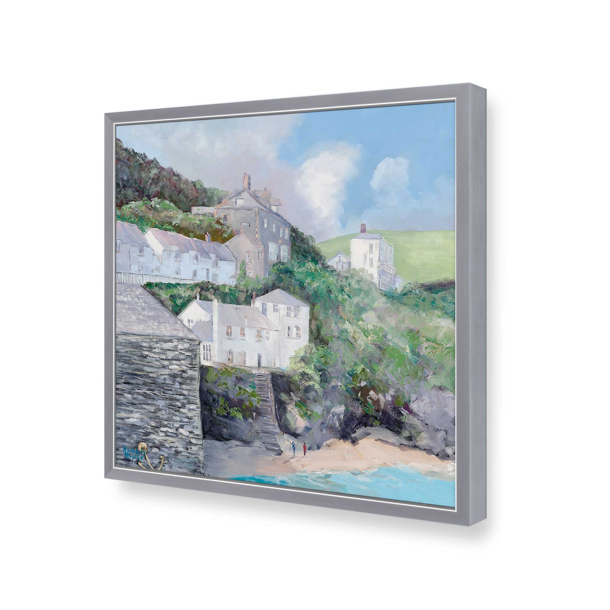 [Color:Polished Chrome], Picture of art in a Polished Chrome frame of the corner