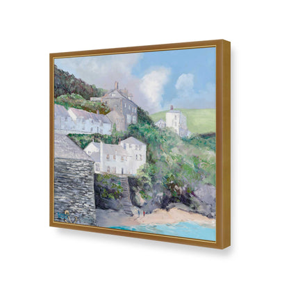 [Color:Polished Gold], Picture of art in a Polished Gold frame of the corner