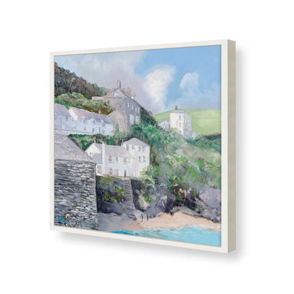 [Color:Opaque White], Picture of art in a Opaque White frame of the corner