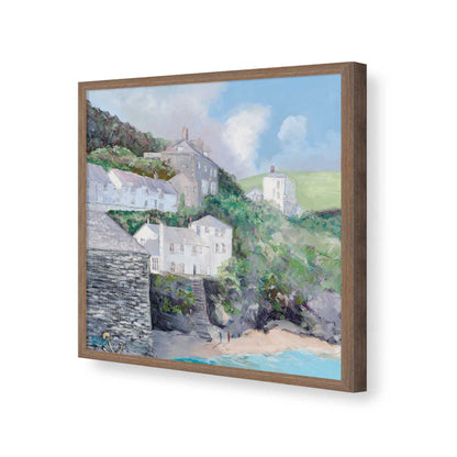 [Color:Walnut], Picture of art in a Walnut frame of the corner