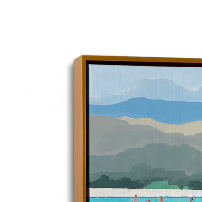[Color:Polished Gold], Picture of art in a Polished Gold frame at an angle