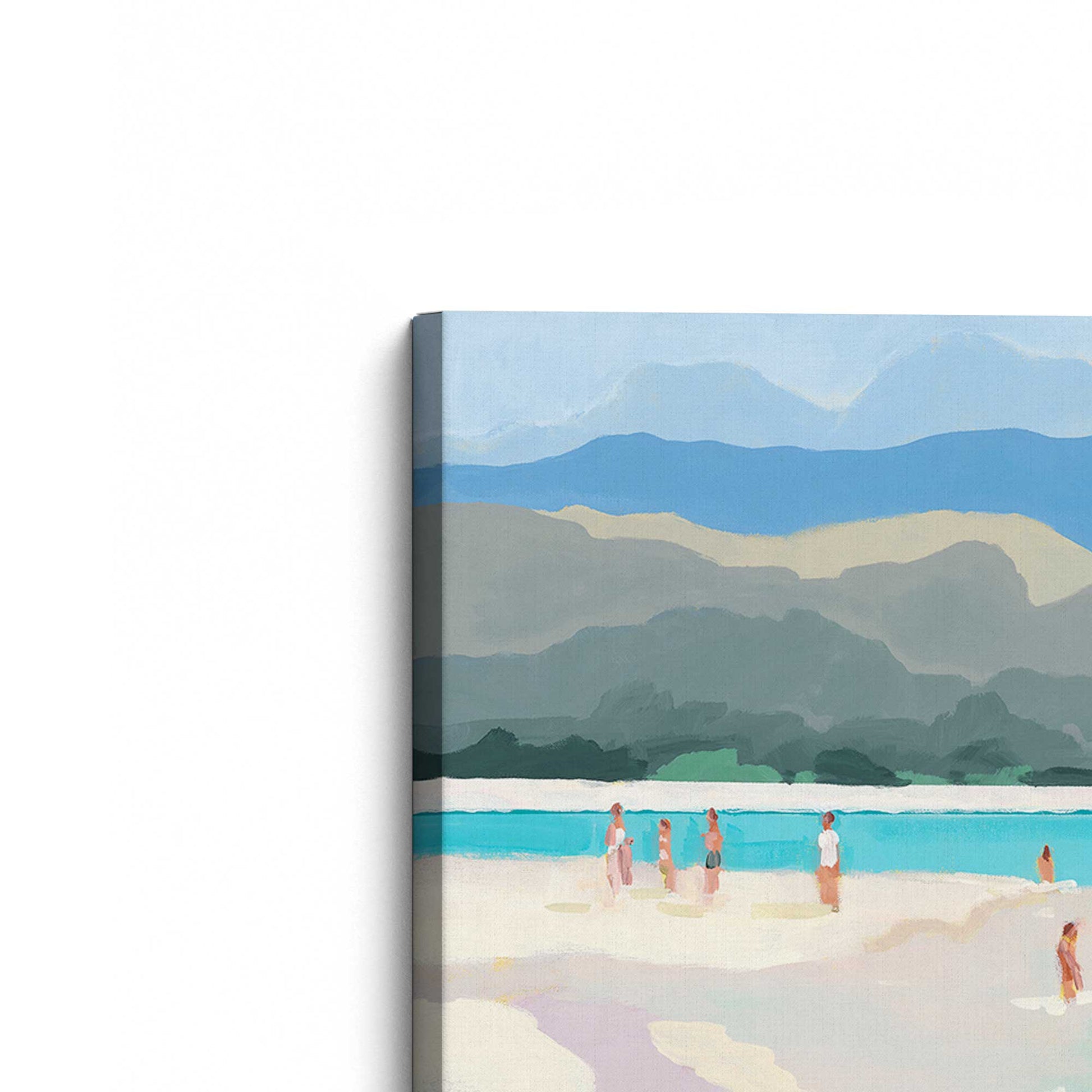 [Color:Stretched Canvas], Picture of the corner of the art