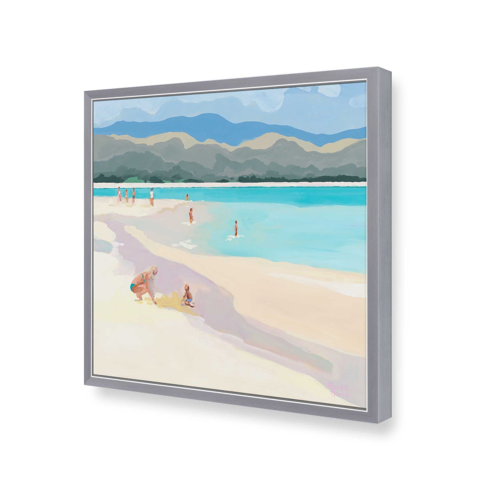 [Color:Polished Chrome], Picture of art in a Polished Chrome frame of the corner